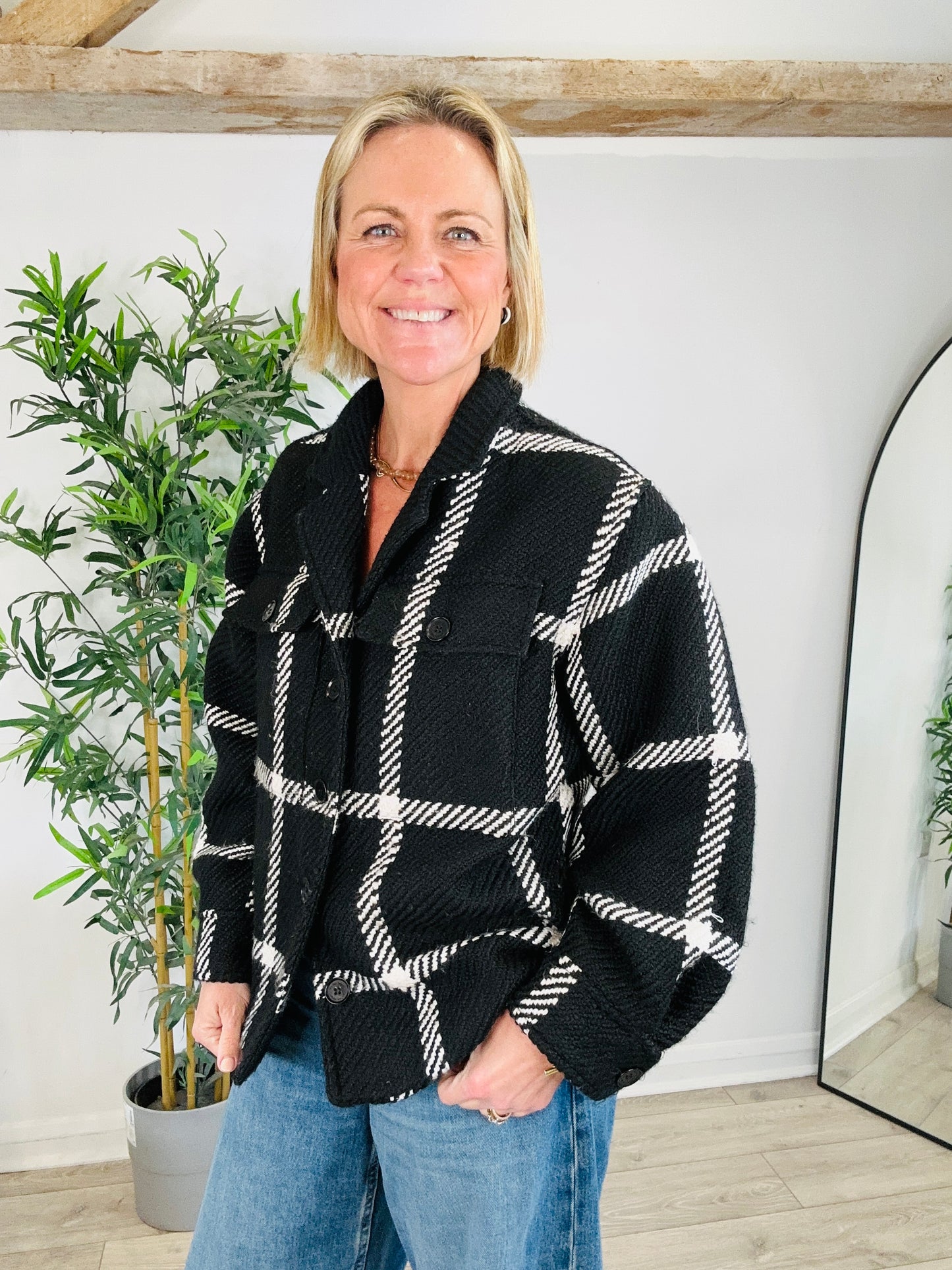 Check Jacket - Size XS