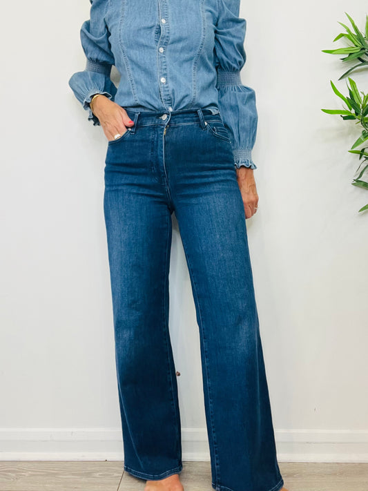 Slim Palazzo Jeans - Size 28