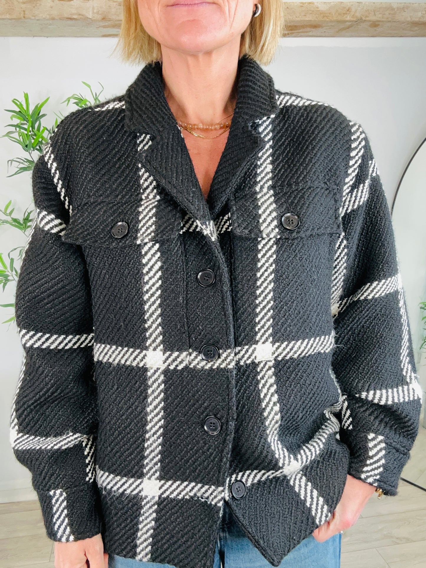 Check Jacket - Size XS