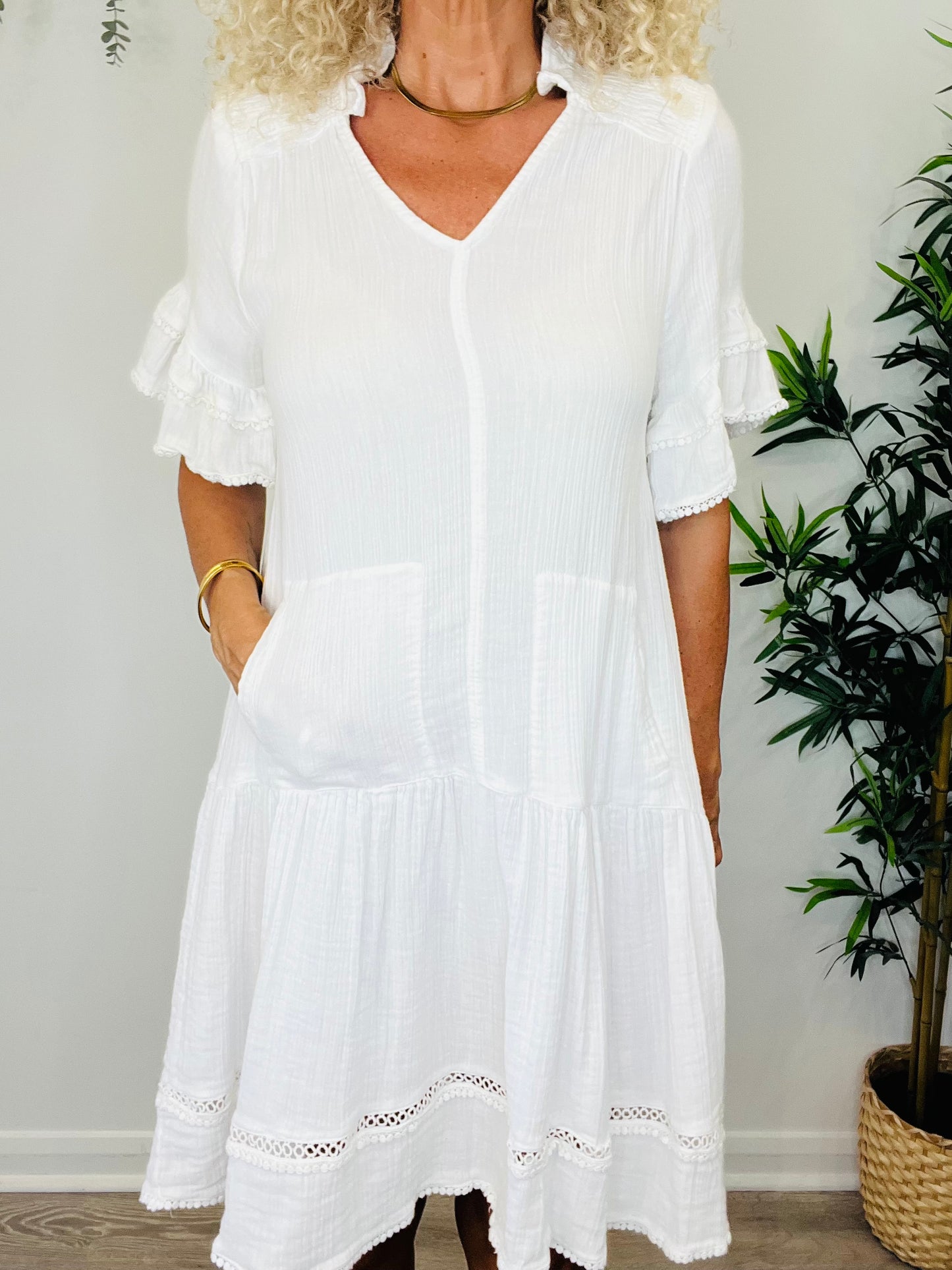 Cheesecloth Dress - Size 12