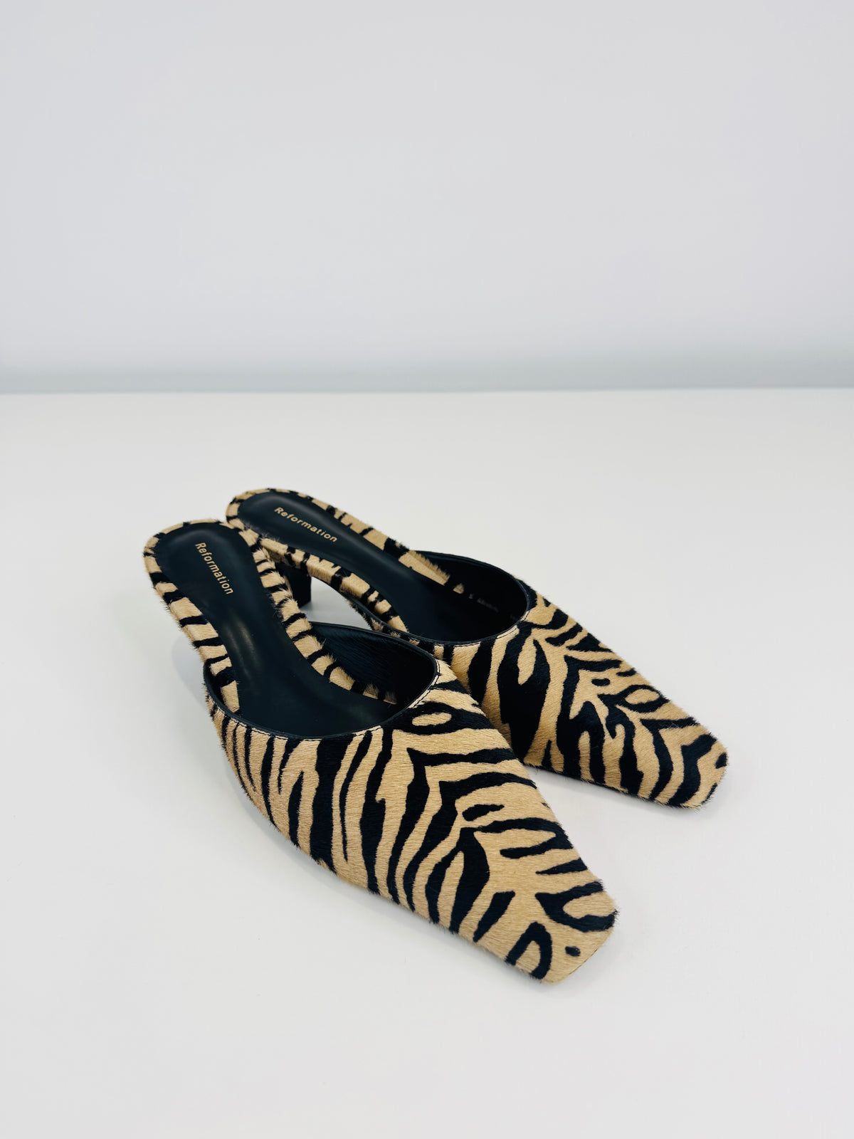 Jeanne Ponyskin Mules - Size 38