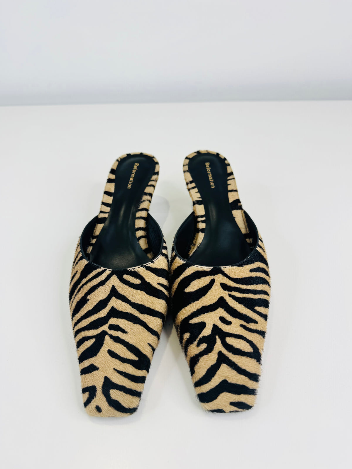 Jeanne Ponyskin Mules - Size 38