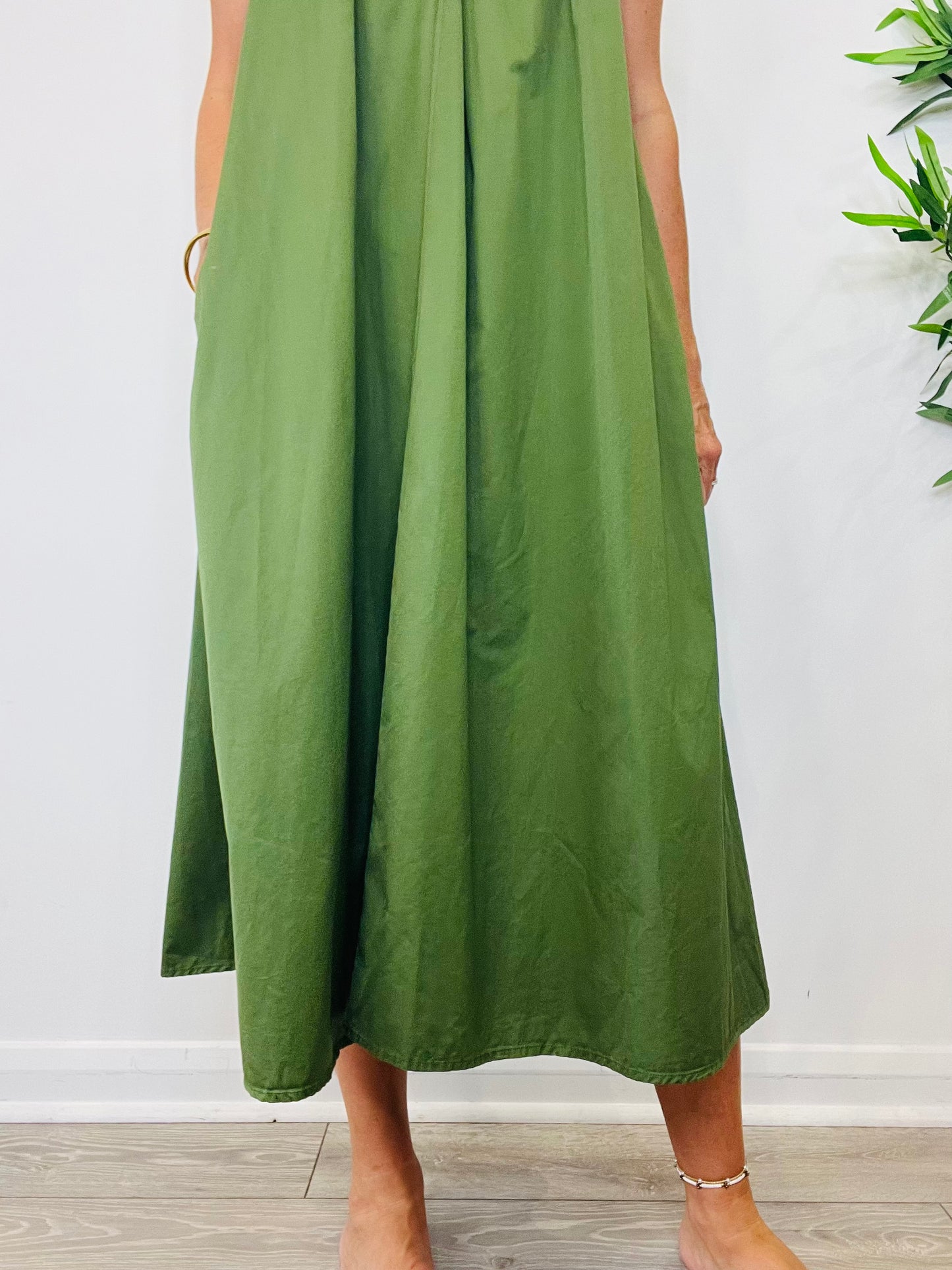 Frill Cotton Dress - Size S