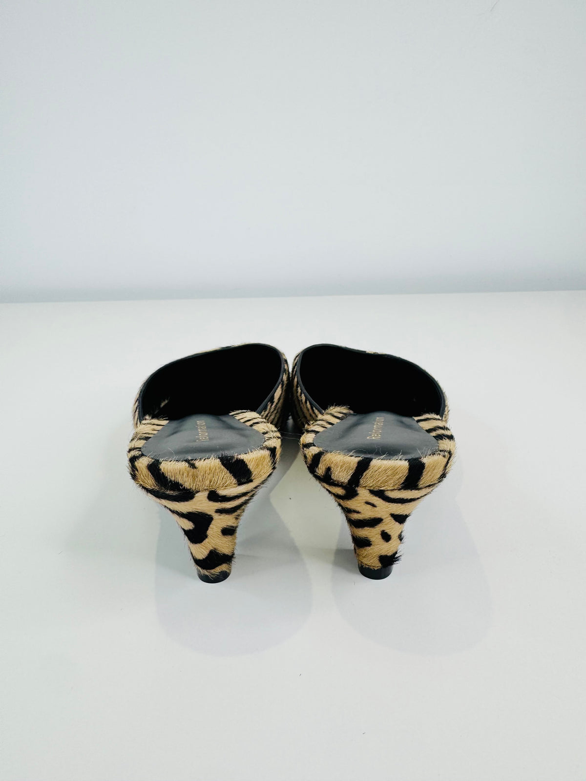 Jeanne Ponyskin Mules - Size 38