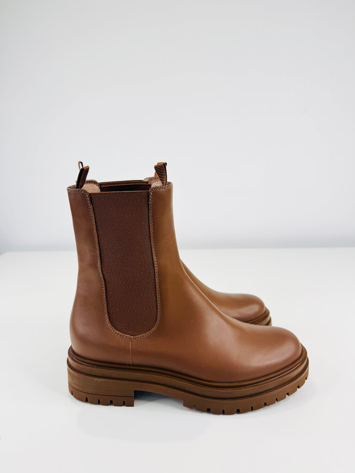 Leather Chester Boots - Size 38.5