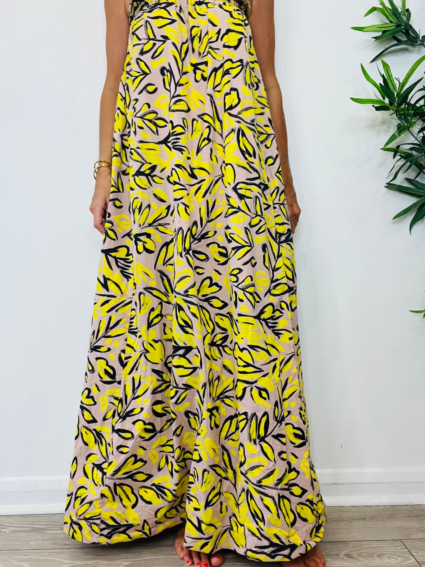 Patterned Cotton Sundress - Size 36