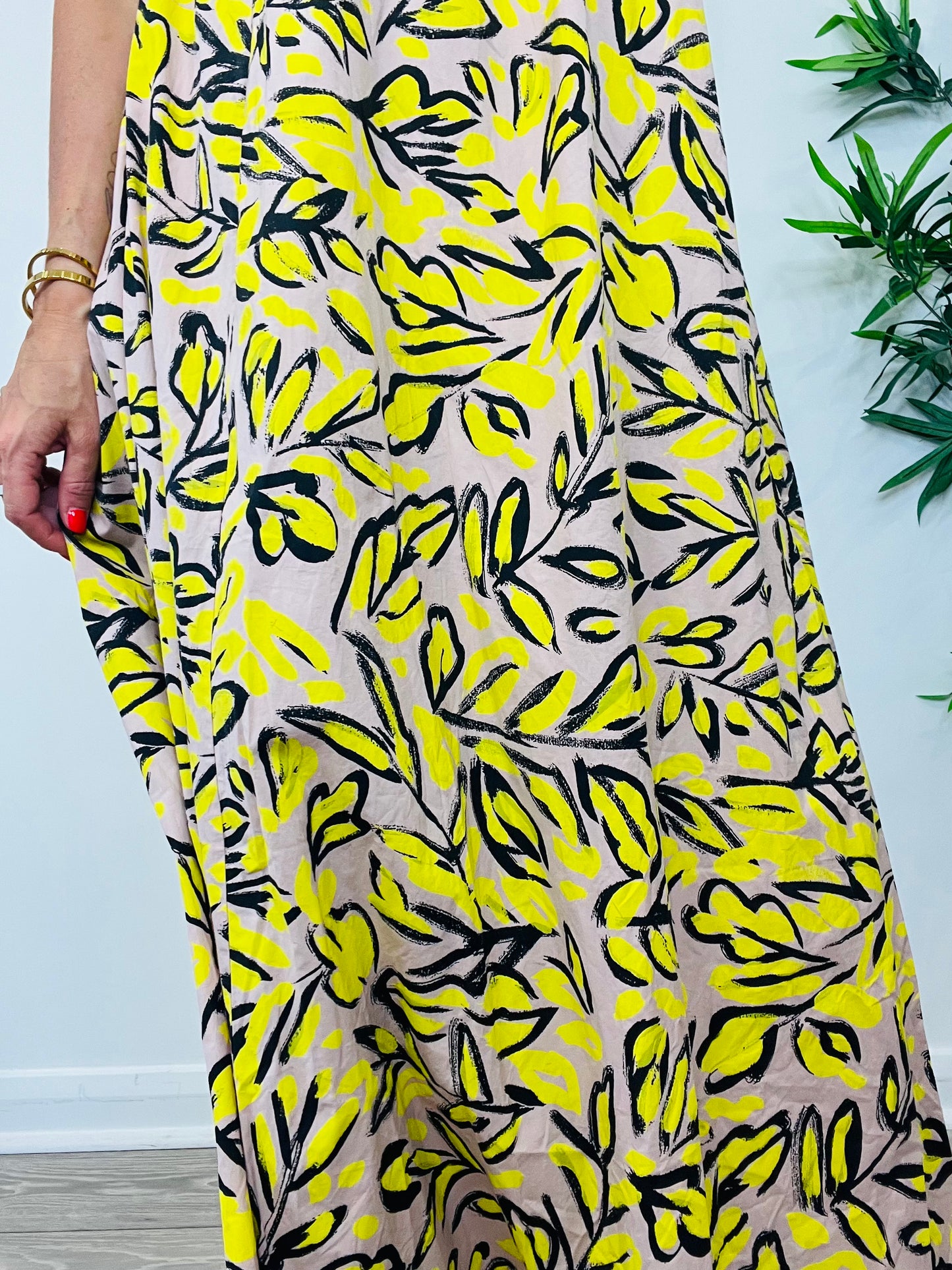 Patterned Cotton Sundress - Size 36