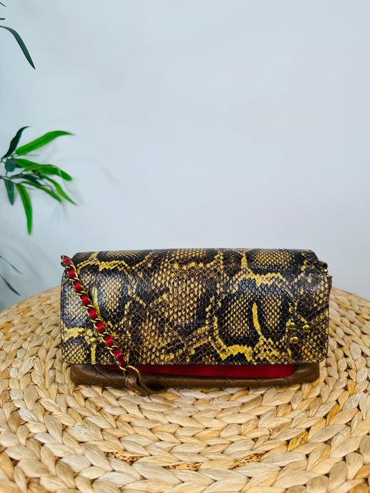 Snakeskin Leather Charly Bag