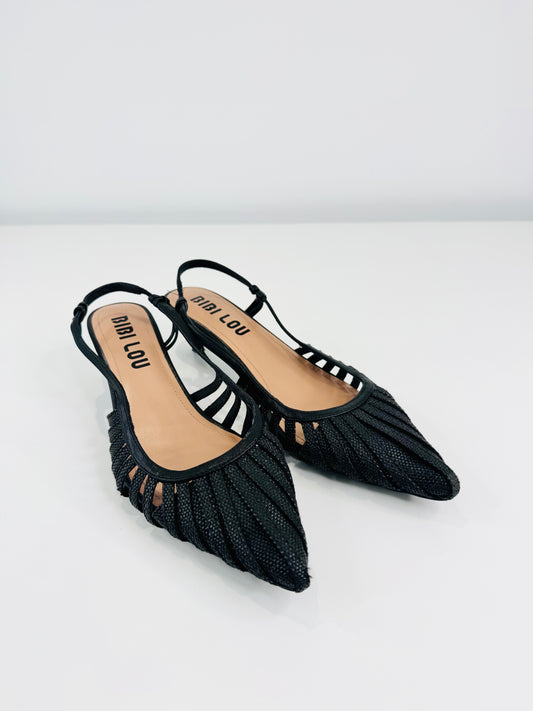 Slingback Kitten Heels - Size 41