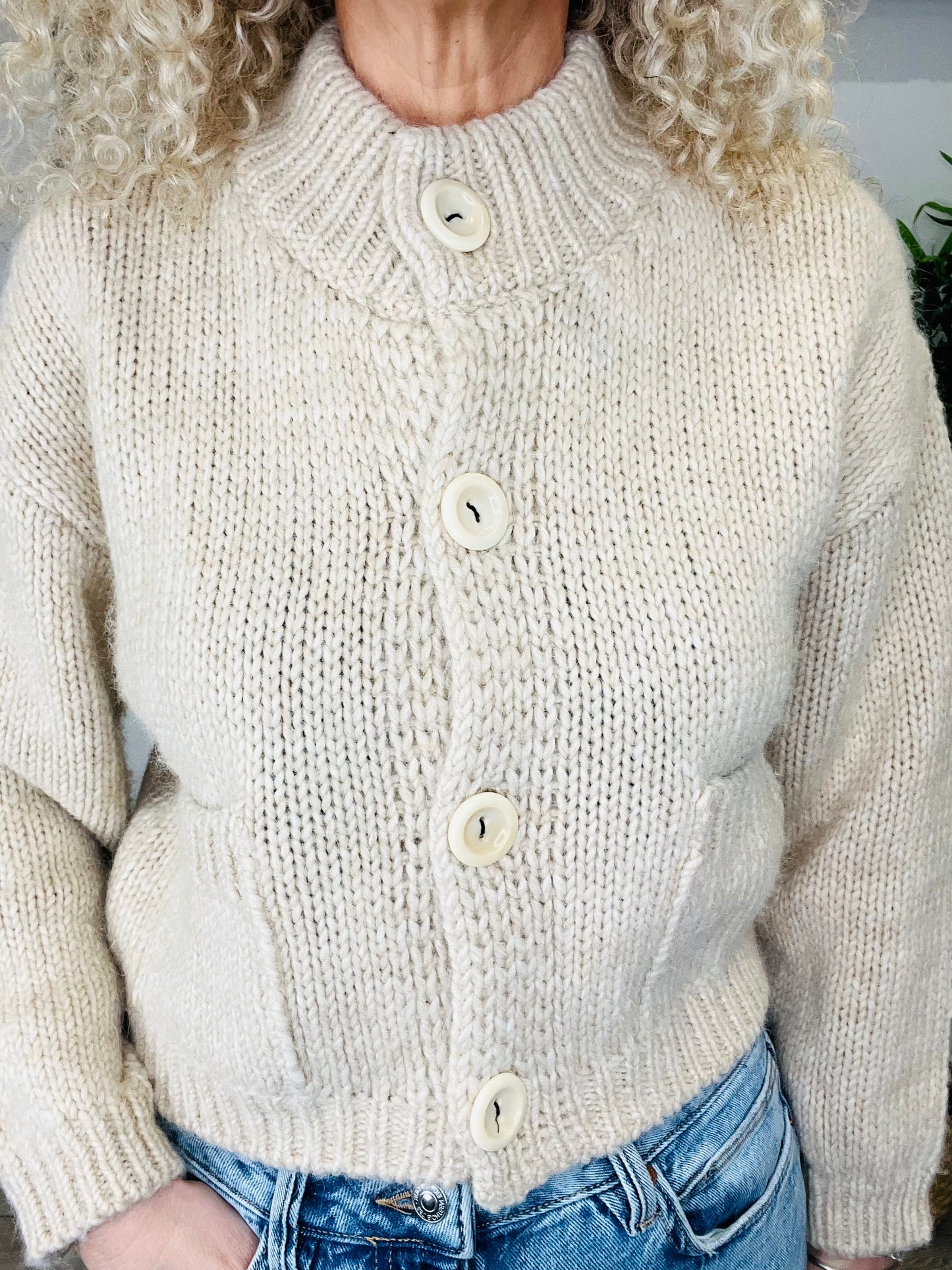 Chunky Knit Cardigan - Size 2