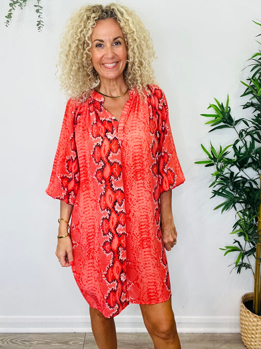 Silk Short Dress - Size S