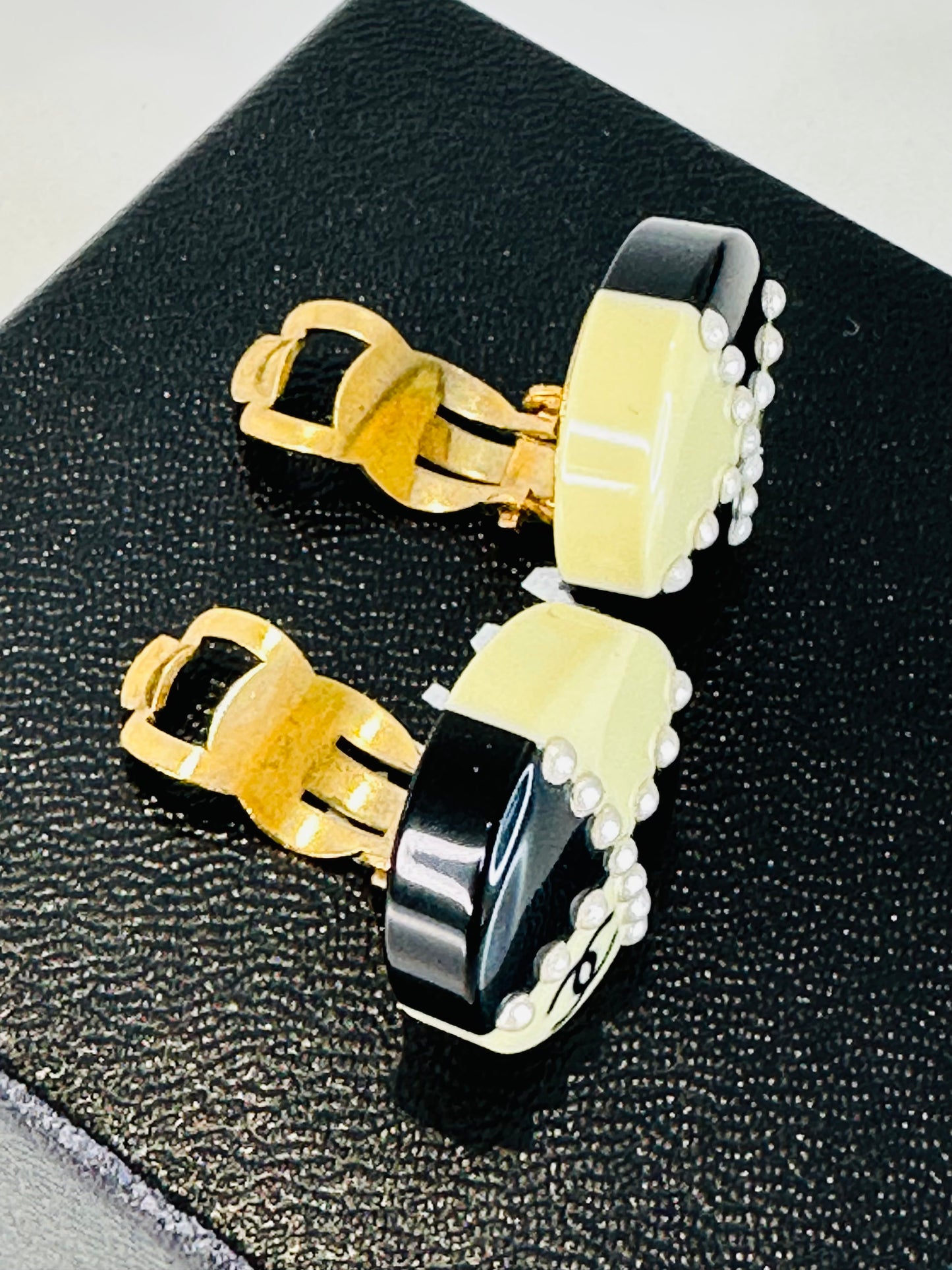 Checkerboard Clip-on Earrings
