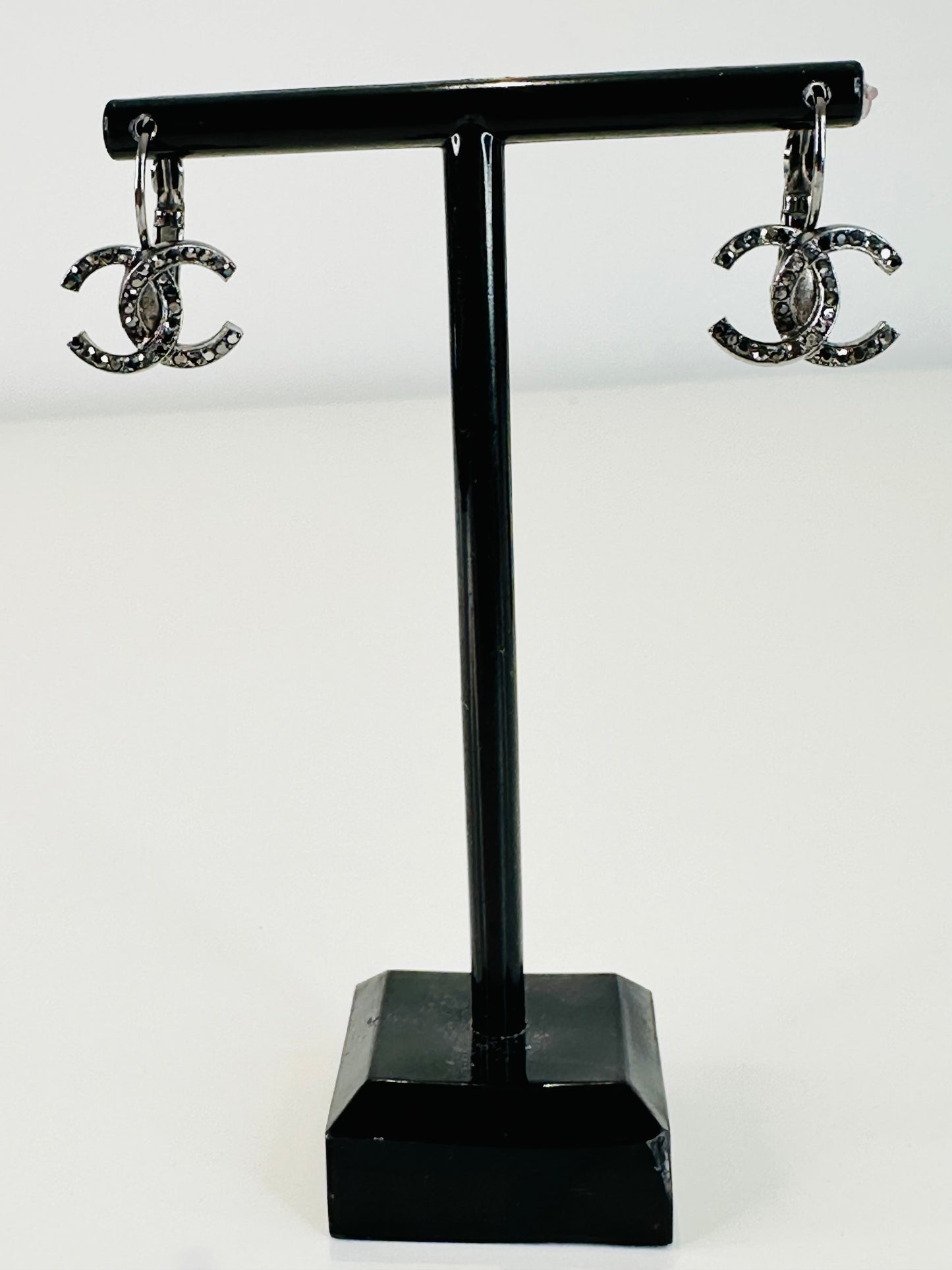 Crystal CC Logo Earrings
