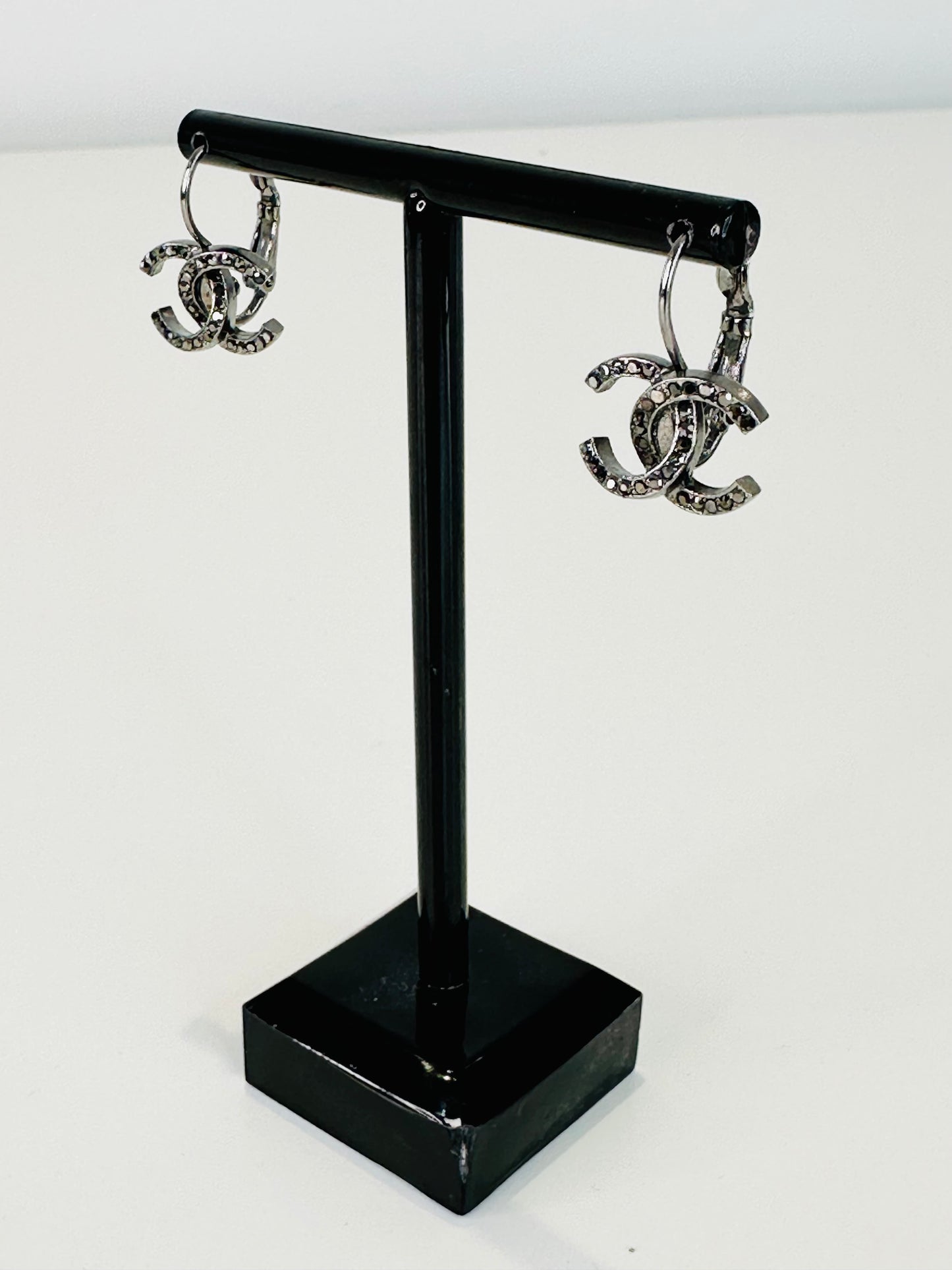 Crystal CC Logo Earrings