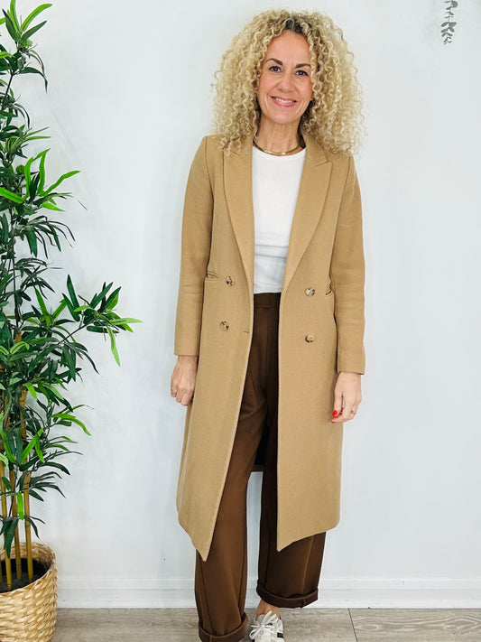 Wool Coat - Size 38