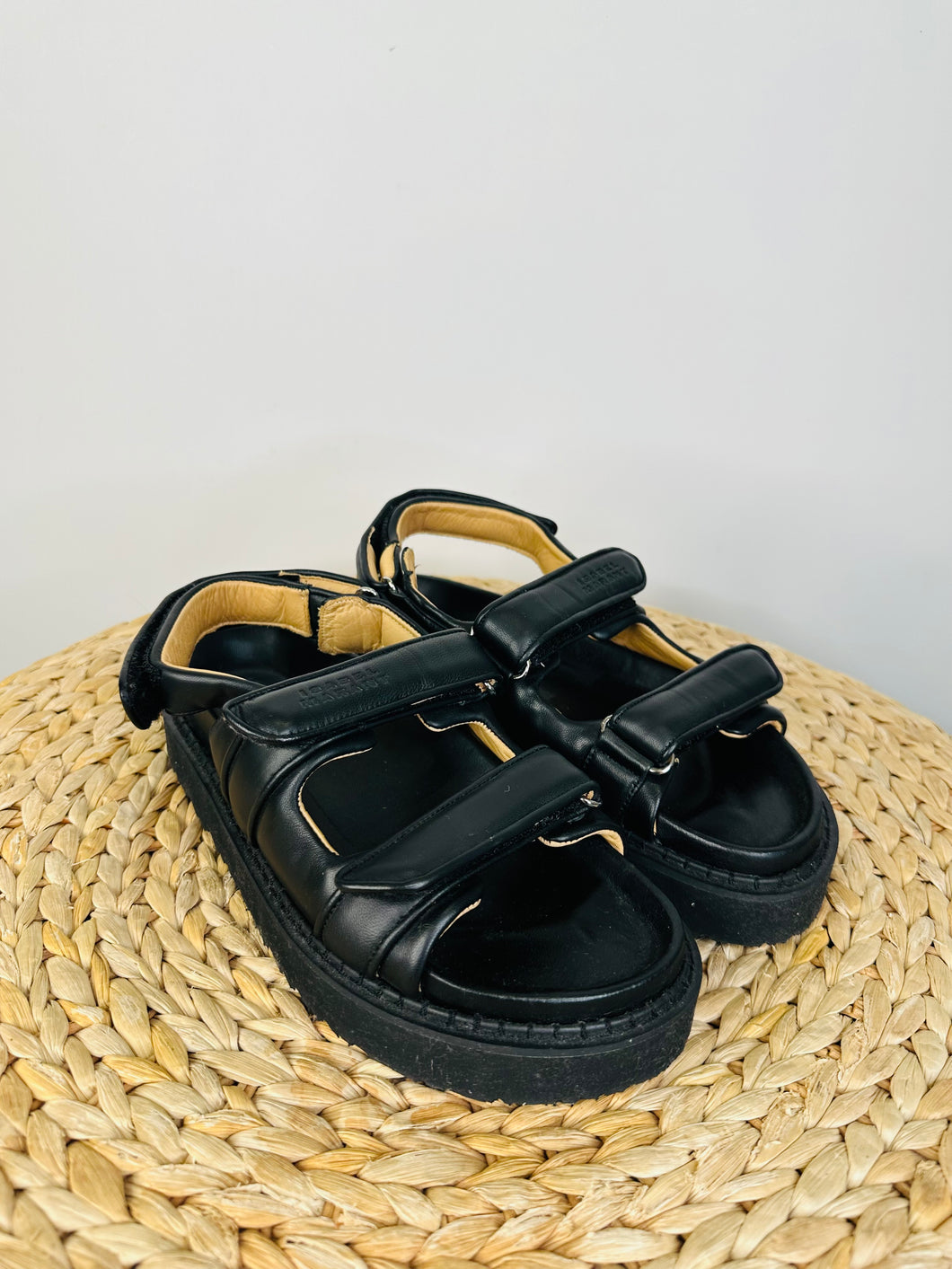 Leather Madee Padded Sandals - Size 39