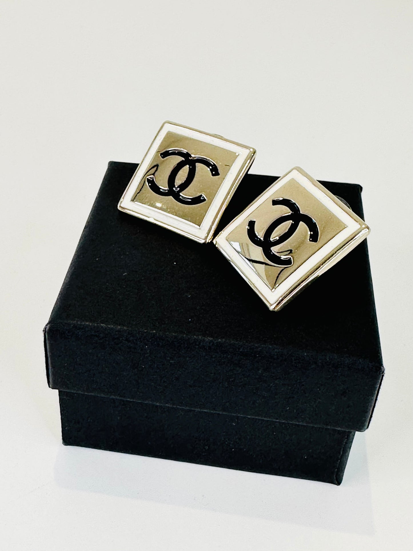 CC Square Stud Earrings