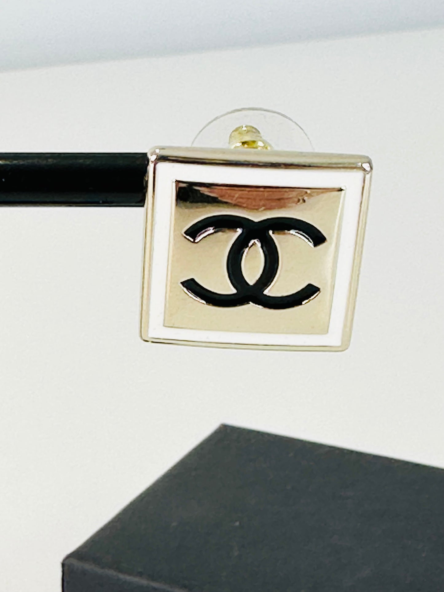CC Square Stud Earrings