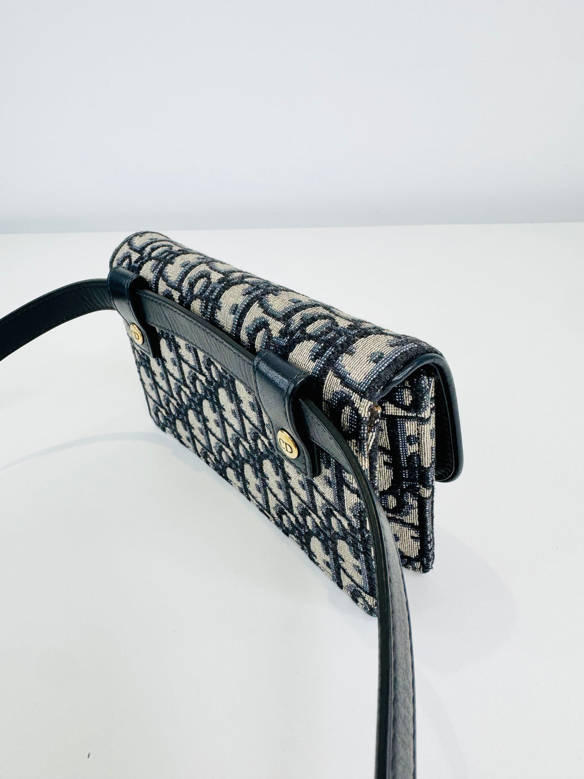 Oblique Canvas Saddle Belt Bag