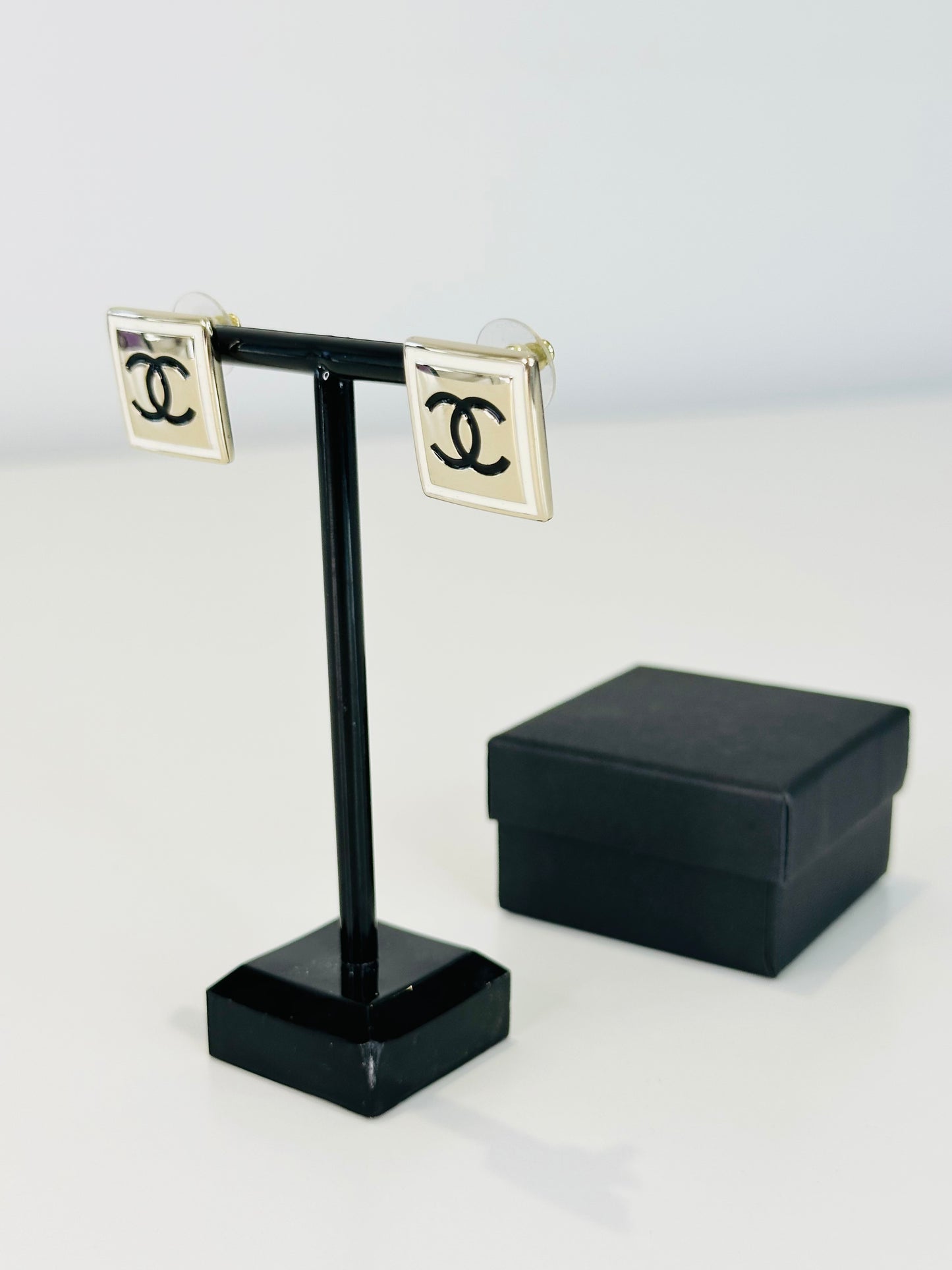 CC Square Stud Earrings