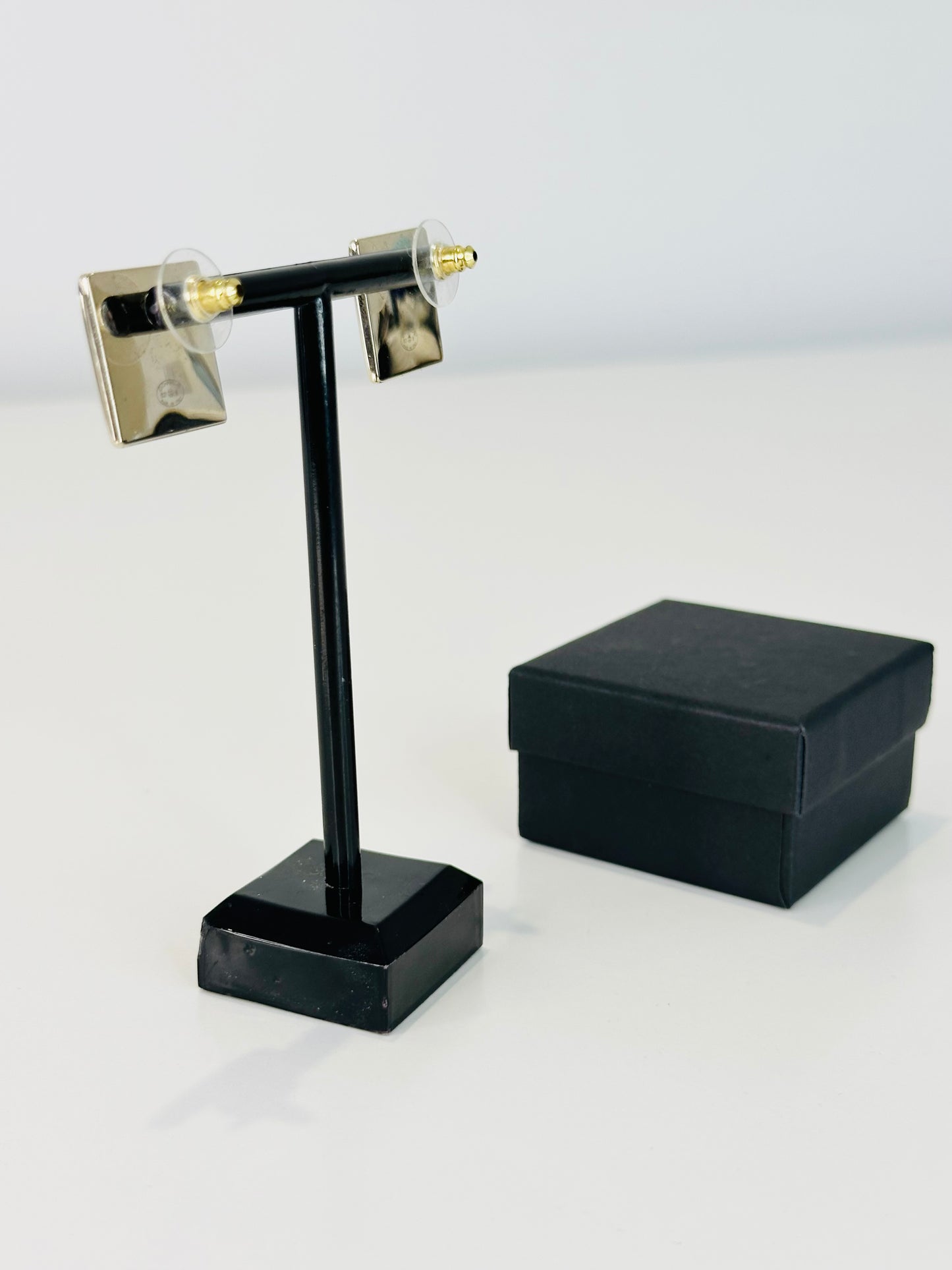 CC Square Stud Earrings