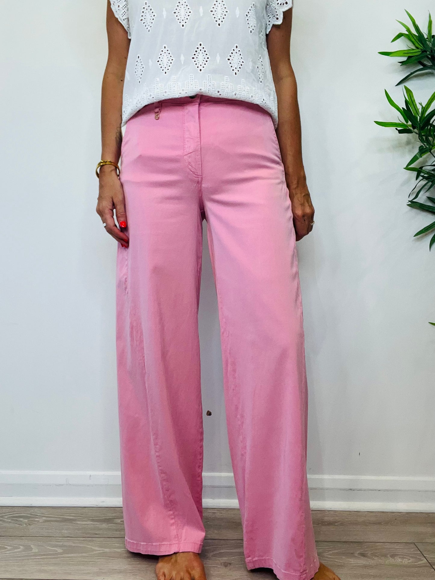 Wide Leg Trousers - Size 25