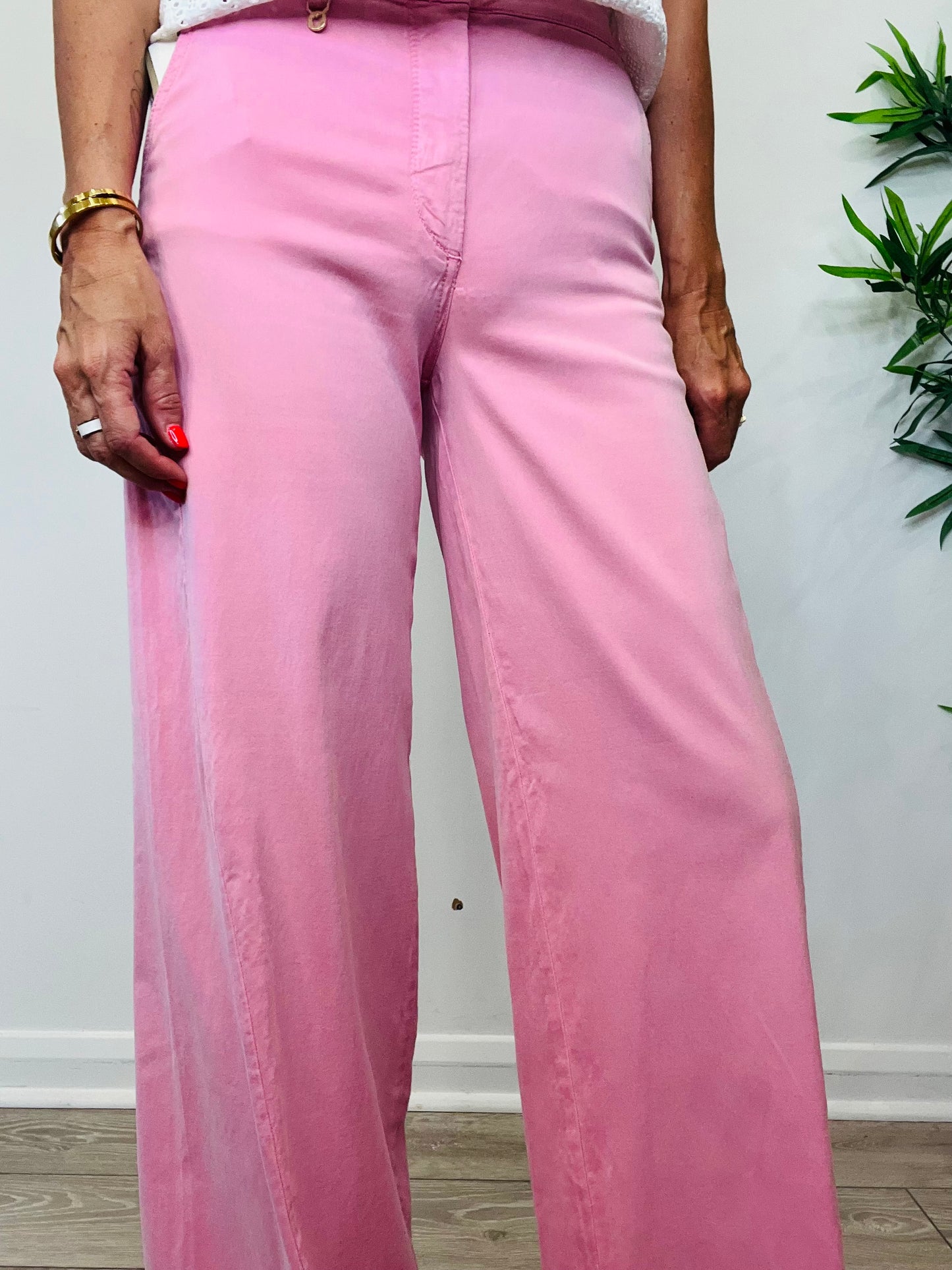 Wide Leg Trousers - Size 25