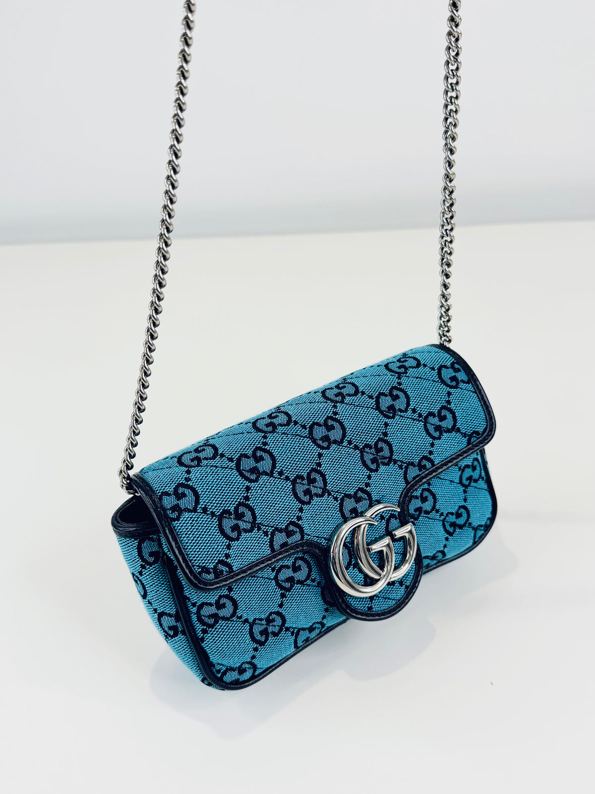 Canvas GG Marmont Super Mini Bag