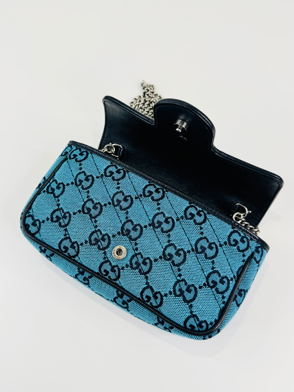Canvas GG Marmont Super Mini Bag