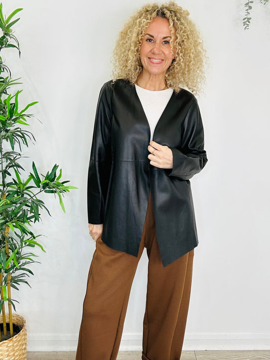 Leather Jacket - Size L