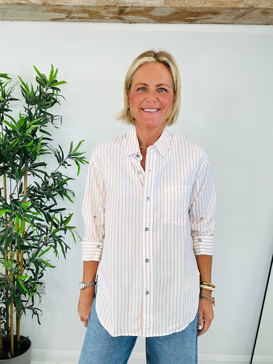 Striped Kayla Shirt - Size XS