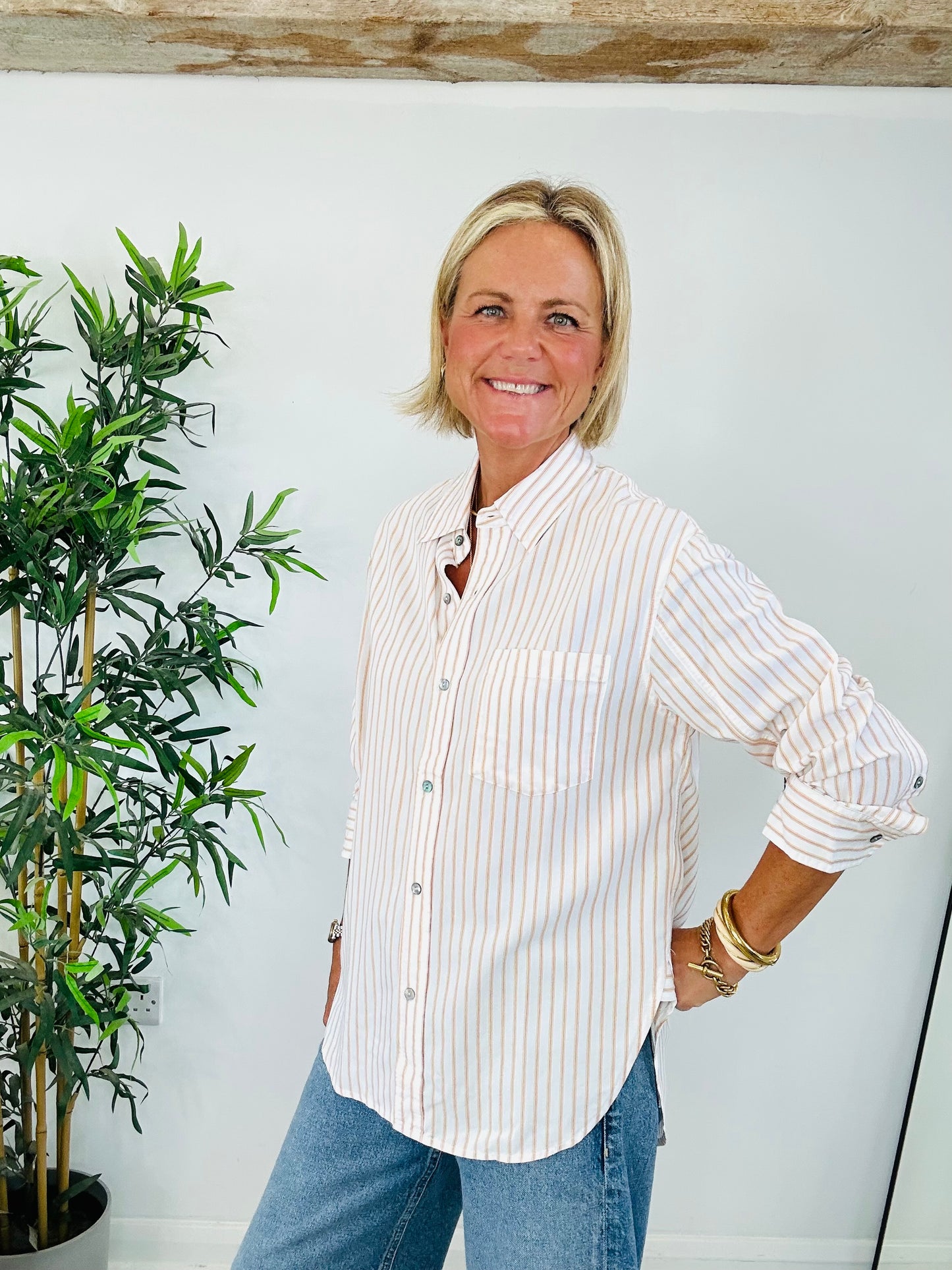 Striped Kayla Shirt - Size XS