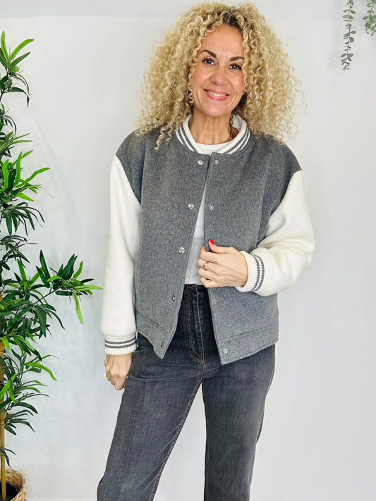 Wool Bomber Jacket - Size M