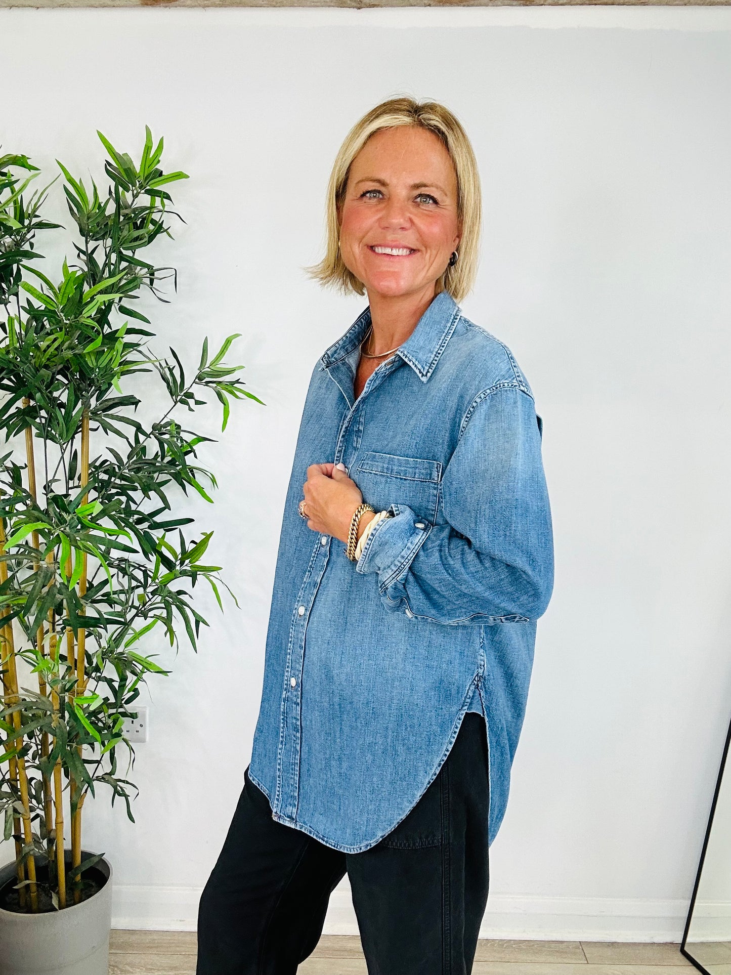 Denim Kayla Shirt - Size S
