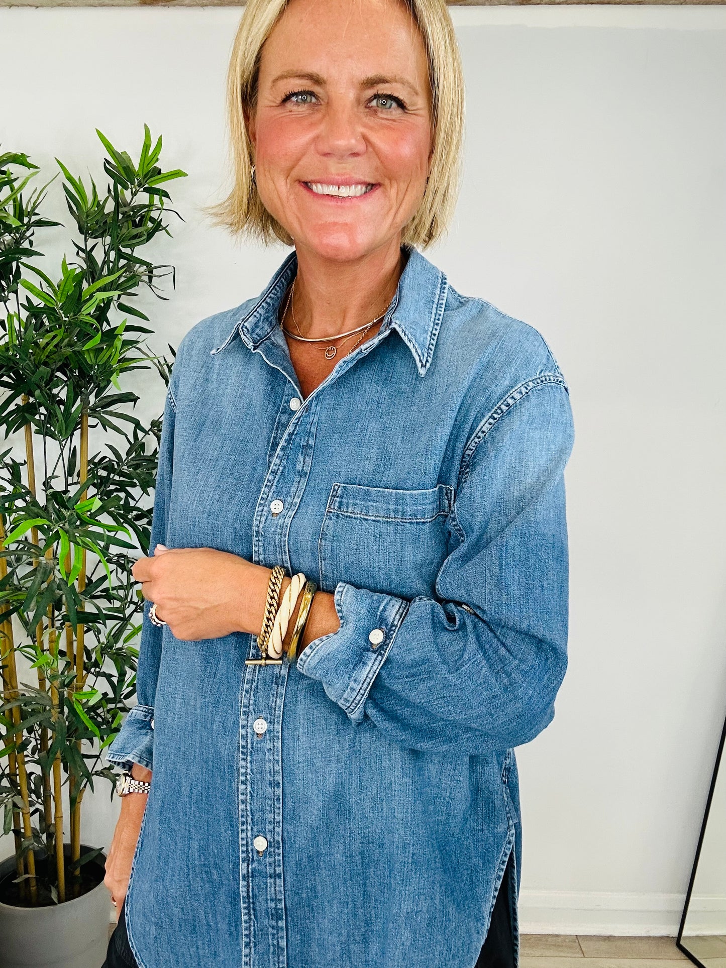 Denim Kayla Shirt - Size S