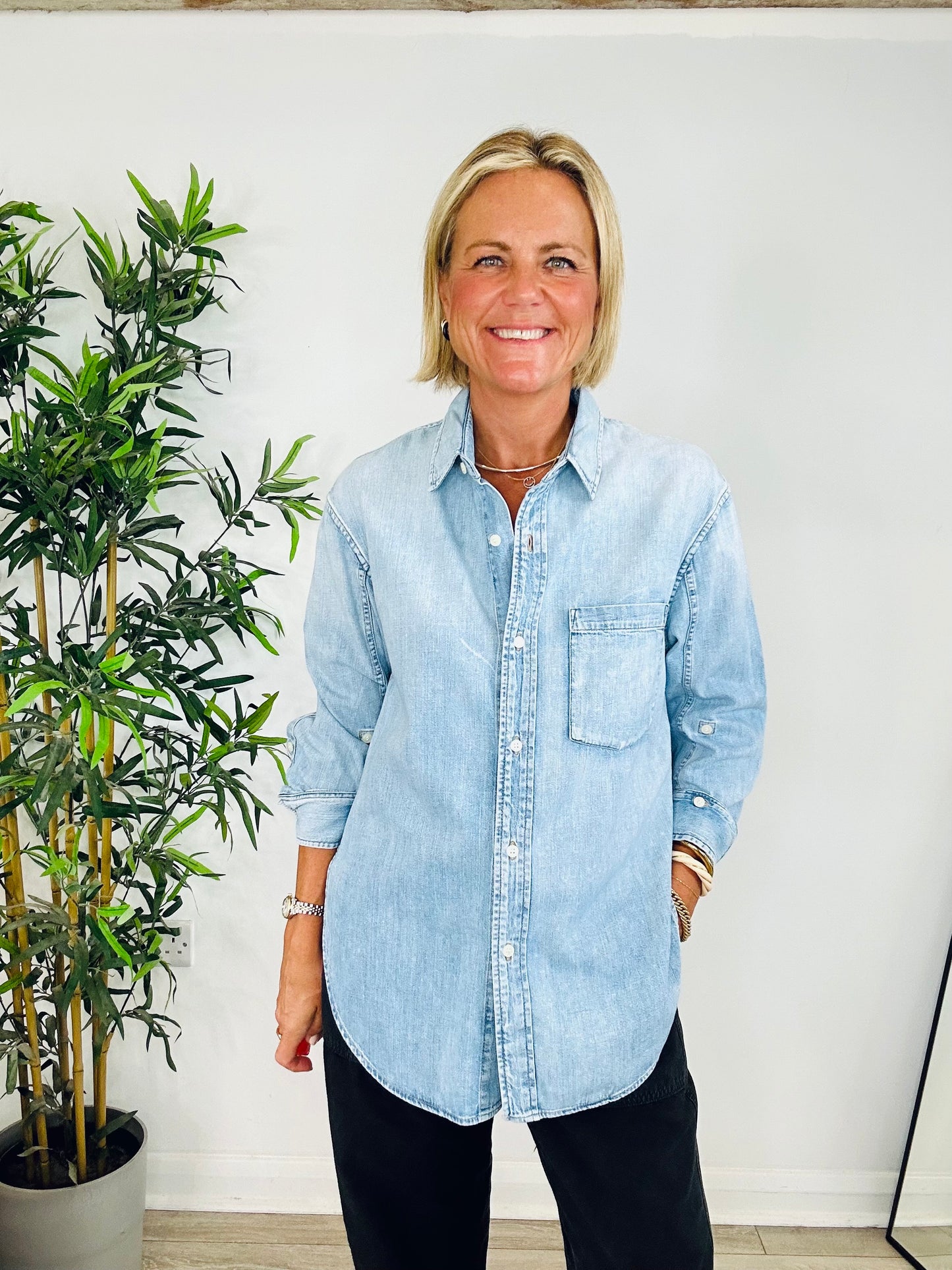 Denim Kayla Shirt - Size S