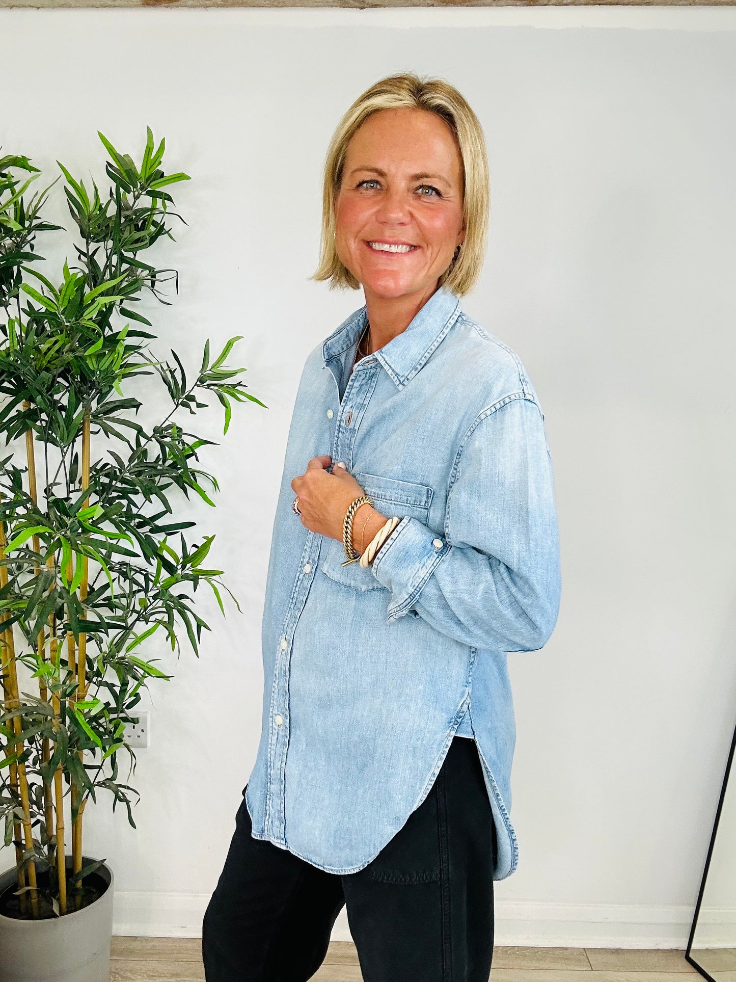 Denim Kayla Shirt - Size S