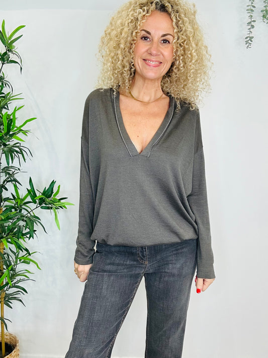 Cashmere & Silk Jumper - Size L