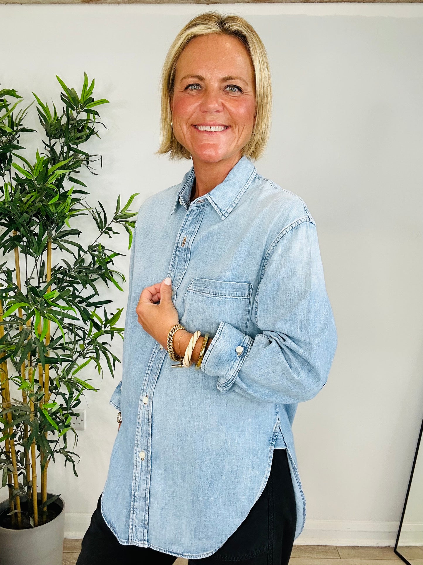 Denim Kayla Shirt - Size S