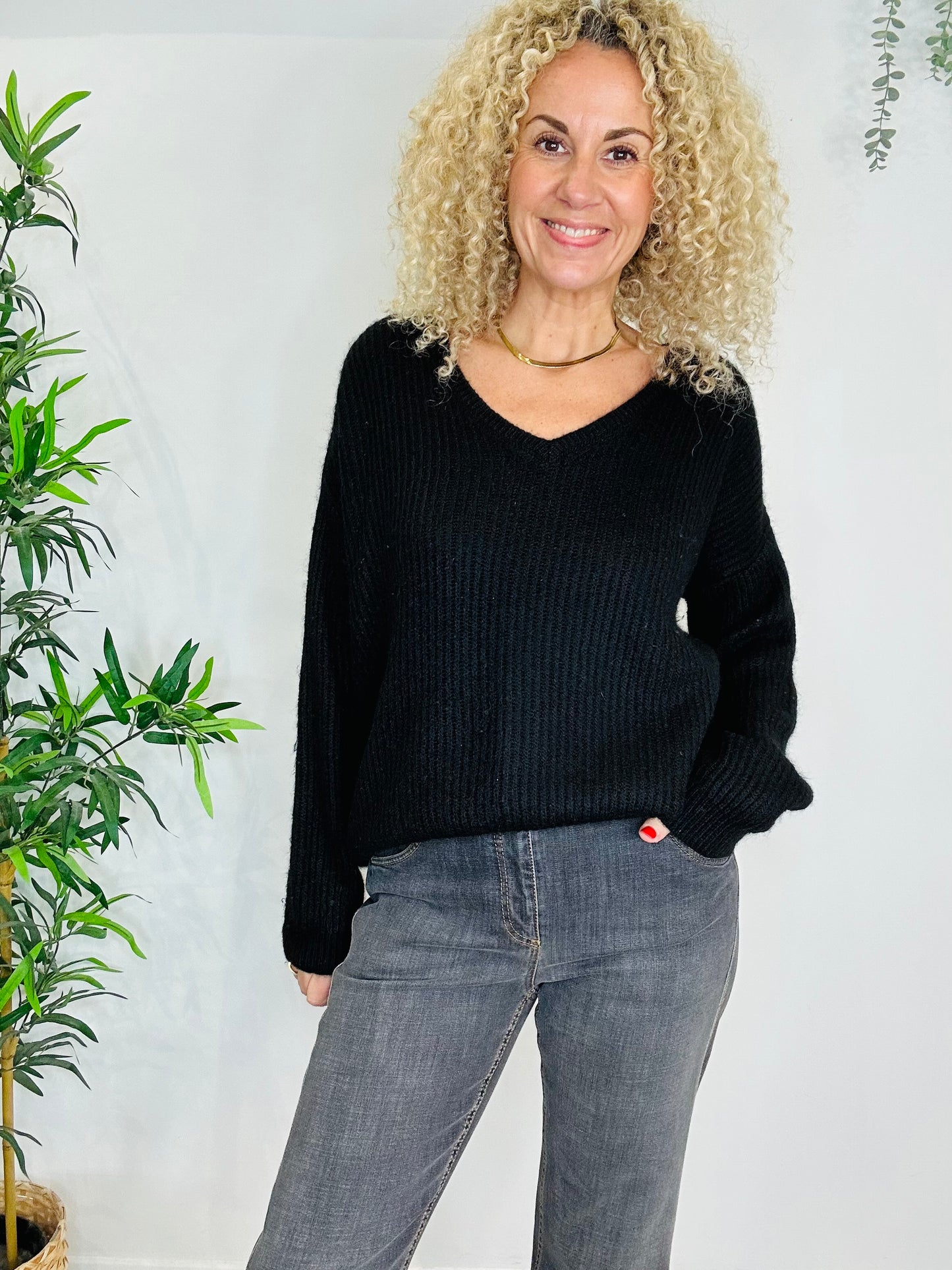 Knitted Jumper - Size S