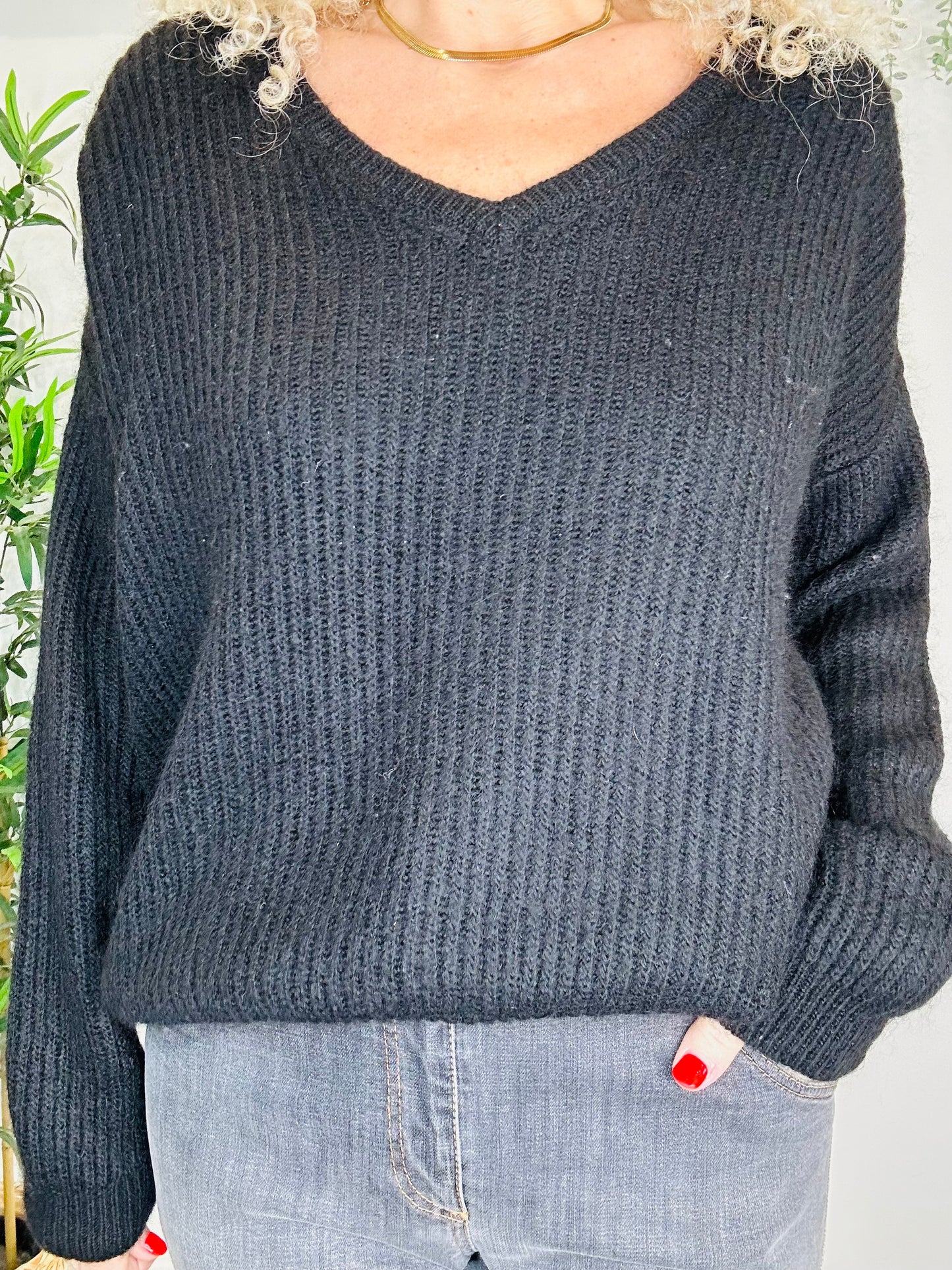 Knitted Jumper - Size S