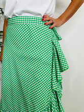 Load image into Gallery viewer, Check Wrap Skirt - Size M
