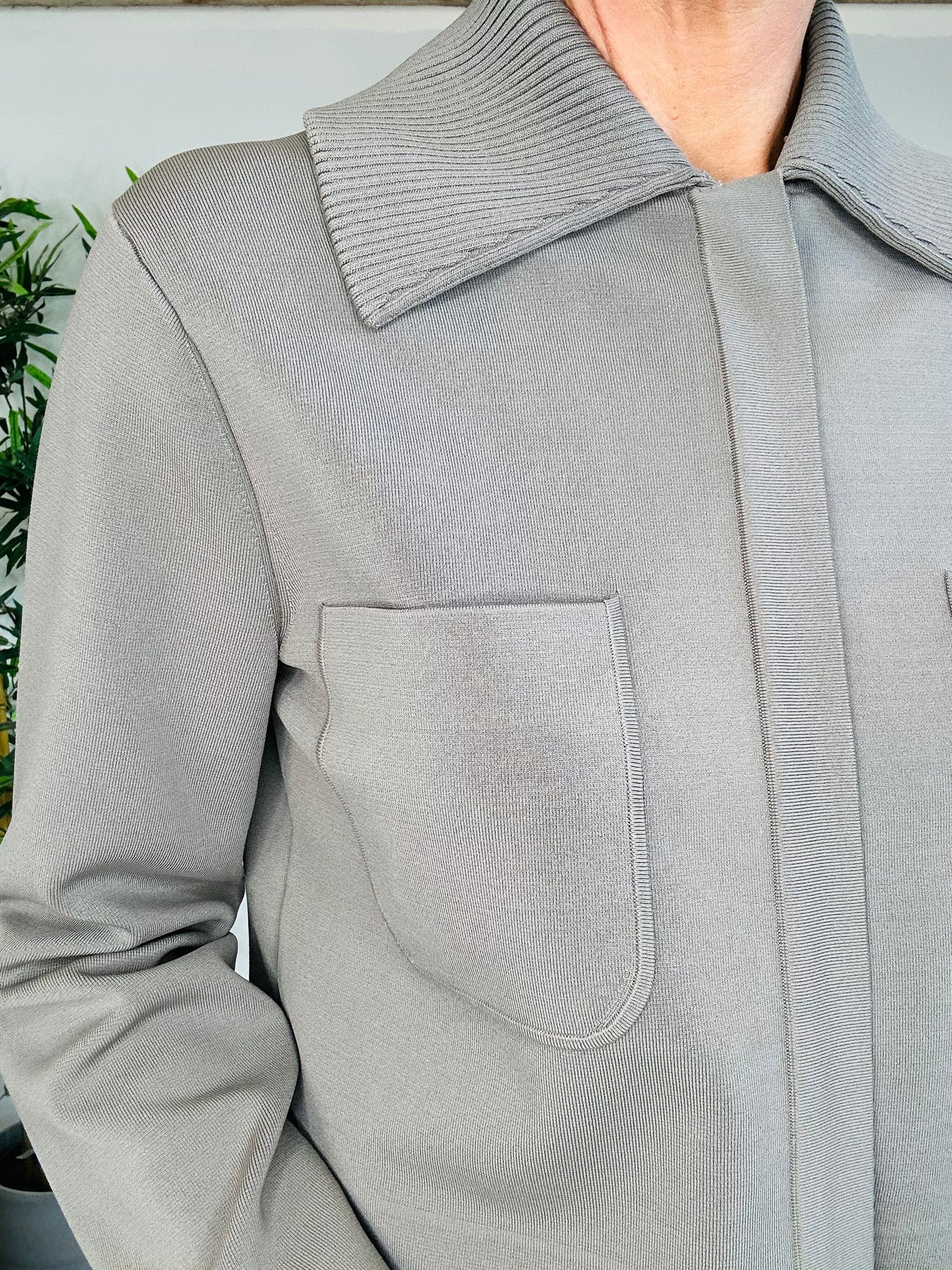Milano Knit Stretch Short Jacket - Size S