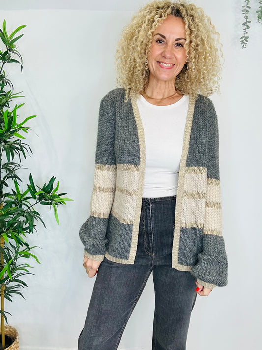 Open Knitted Cardigan - Size S/M