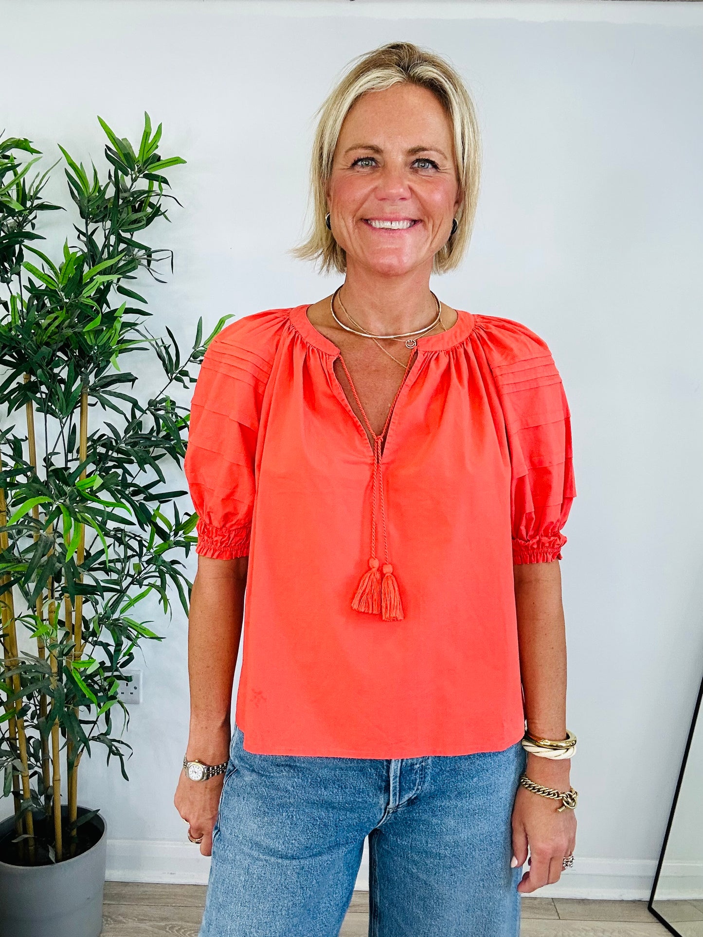 Puff Sleeve Top - Size 0
