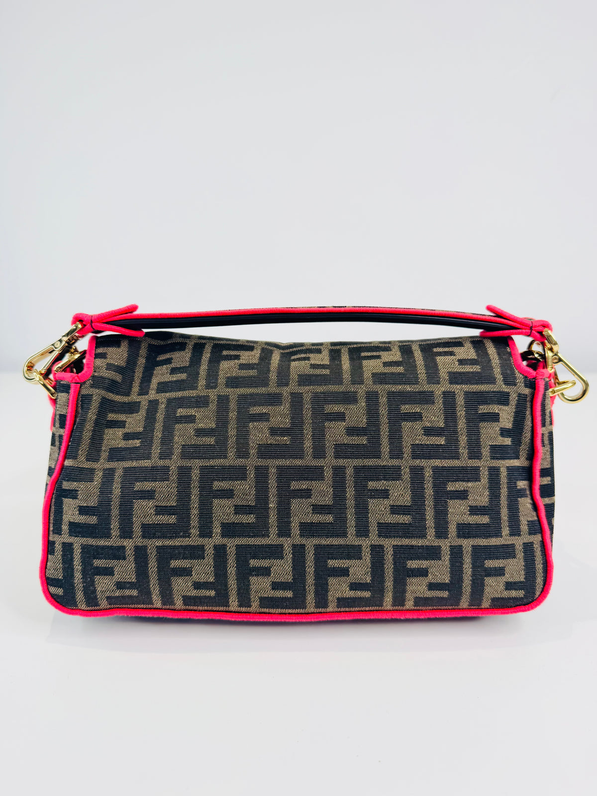 Zucca Canvas Crossbody Baguette Bag