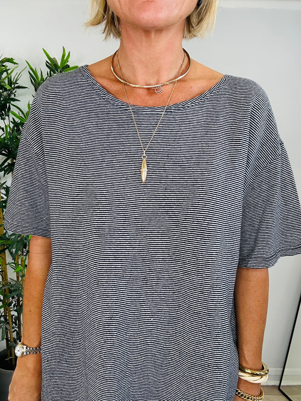 Striped Tee - Size L