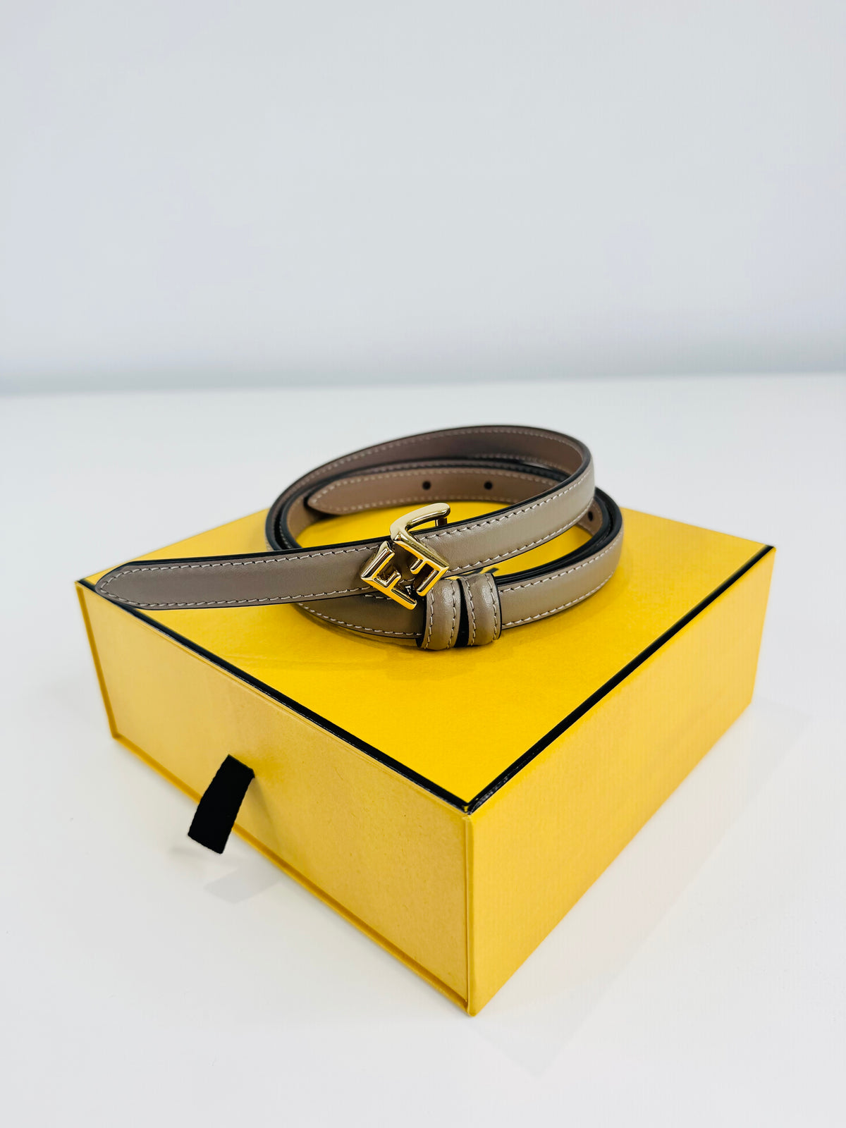 FF Diamonds Leather Belt - 85cm