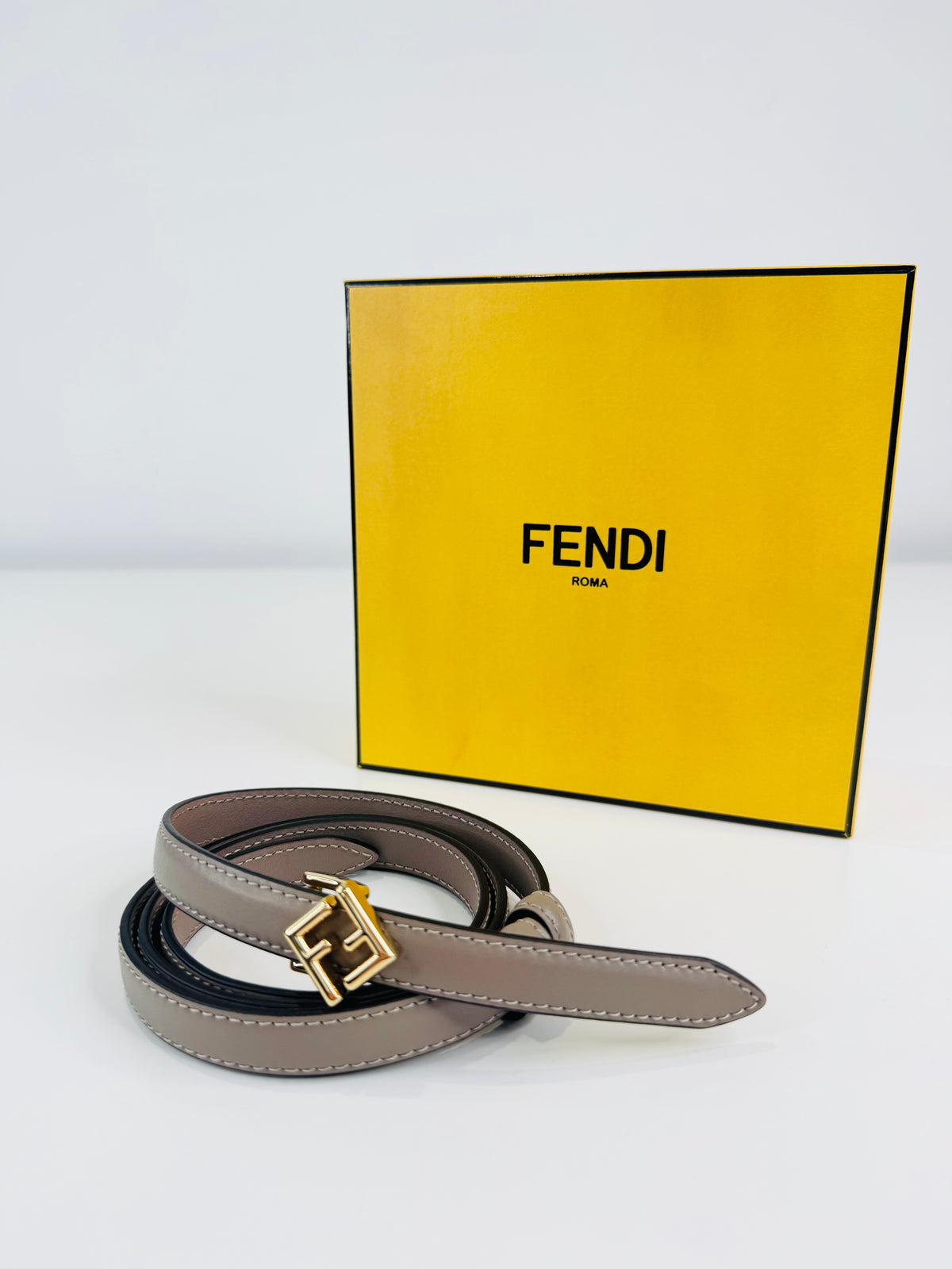 FF Diamonds Leather Belt - 85cm