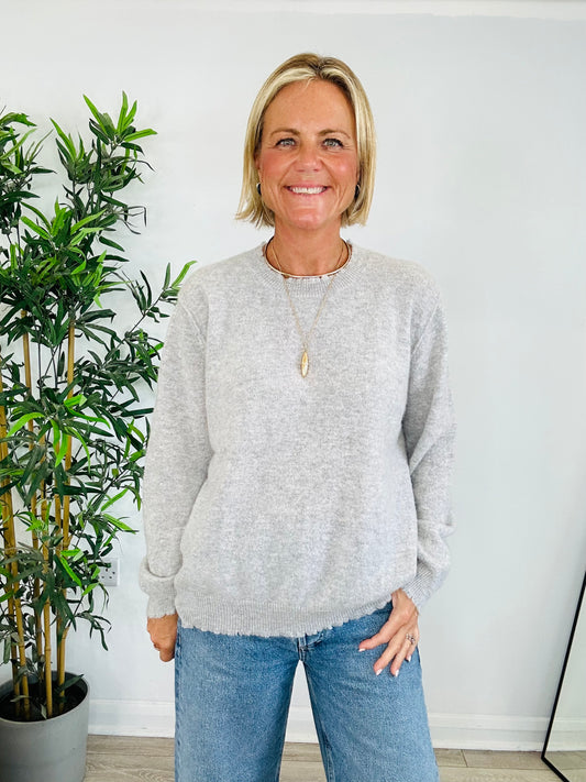 Cashmere Crew Neck Jumper - Size 4